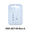 5 Silver Nose Stud Sets NSK-SET-09